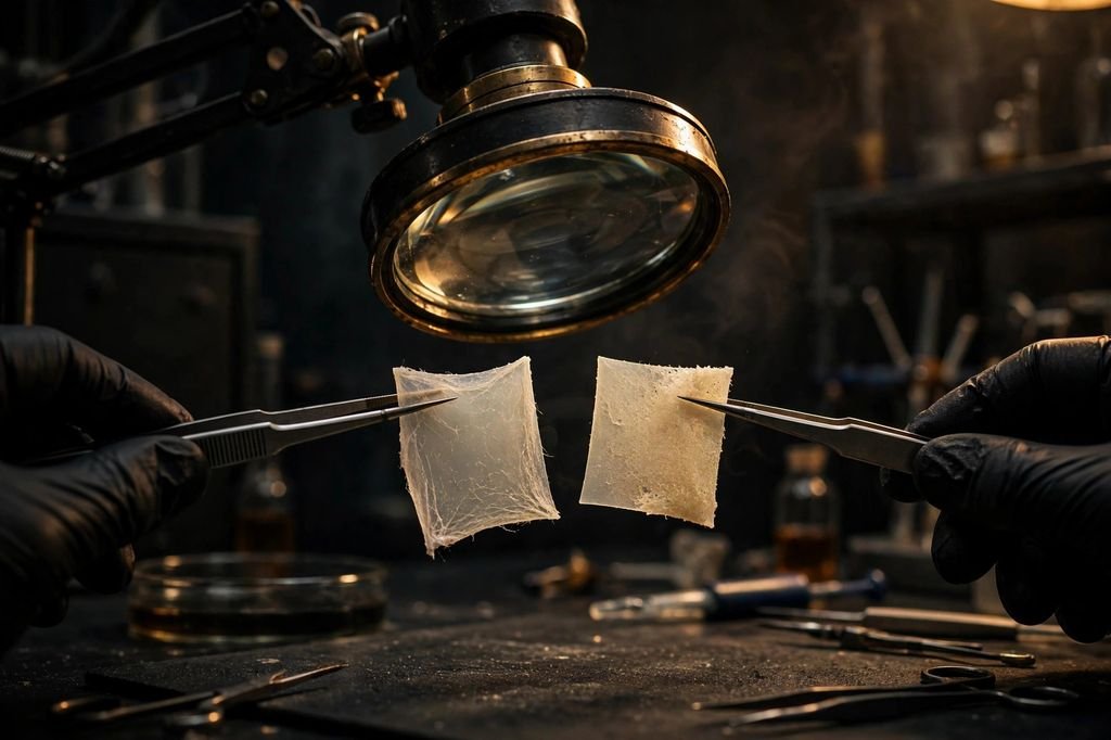 PTFE and ePTFE membrane samples in a lab